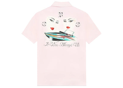OVO Yacht Club Silk Shirt Pink