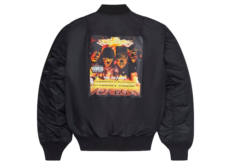 OVO x Alpha Industries x Hot Boys MA-1 Bomber Jacket Black