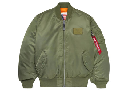 OVO x Alpha Industries x Hot Boys MA-1 Bomber Jacket Olive