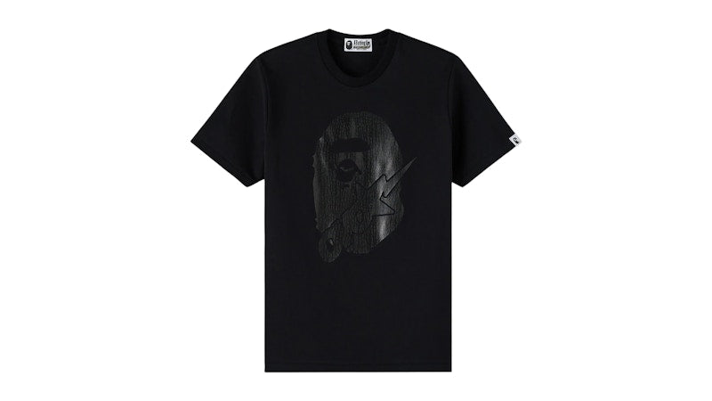 OVO x BAPE-STA Crocodile Print Tee Black