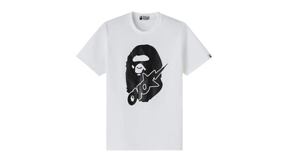 OVO x BAPE-STA Crocodile Print Tee White