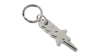 OVO x BAPE-STA Metal Keychain Silver