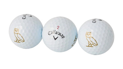 OVO x Callaway Chrome Soft Dozen Golf Balls 12 Packs White