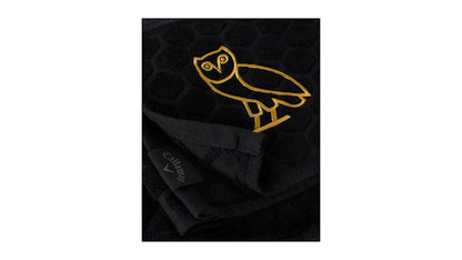 OVO x Callaway Embroidered Logo Tour Golf Towel Black