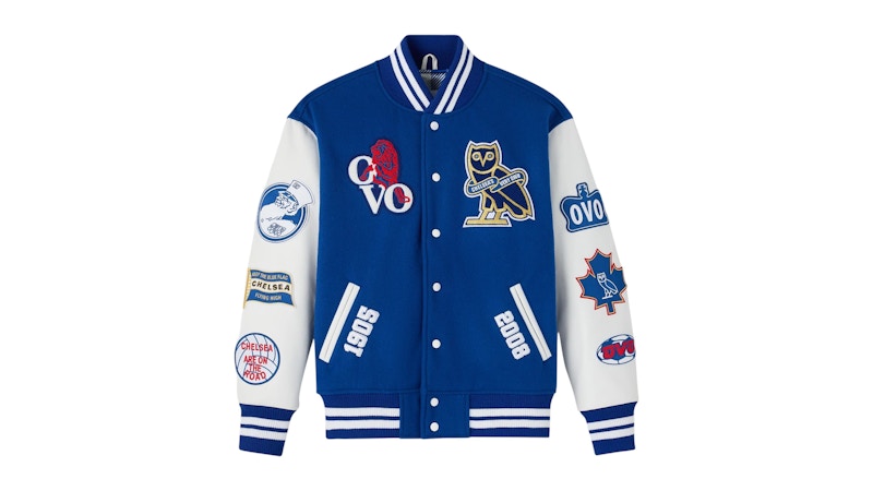 OVO x Chelsea FC Varsity Jacket Blue