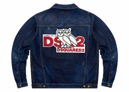 OVO x DSquared Denim Trucker Jacket Blue
