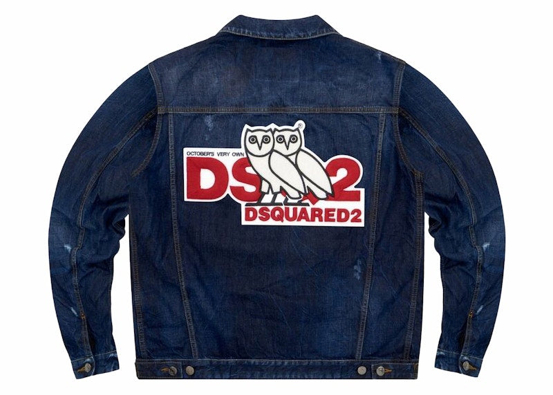 OVO x DSquared Denim Trucker Jacket Blue