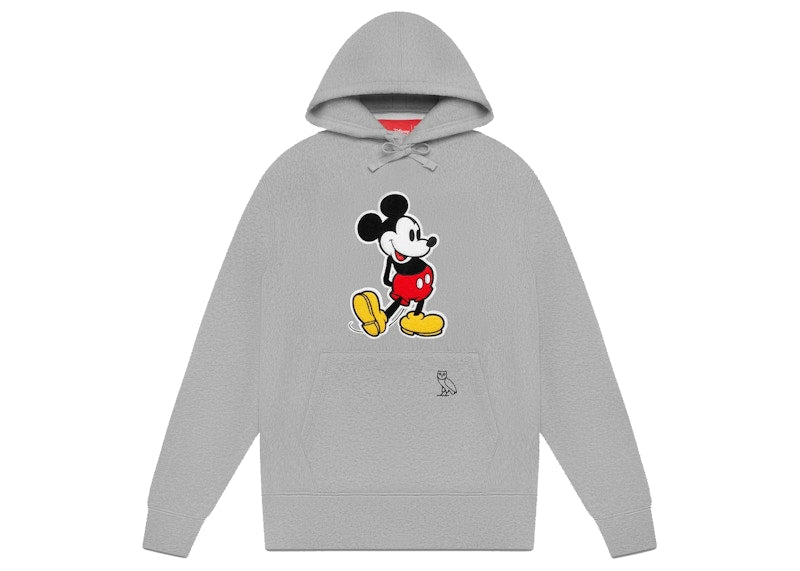 OVO x Disney Classic Mickey Hoodie Heather Grey