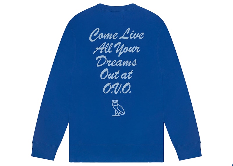 OVO x Disney Dream Team Crewneck Royal Blue