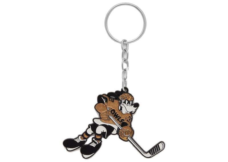 OVO x Disney Goofy "OWLS" Keychain Black/Gold