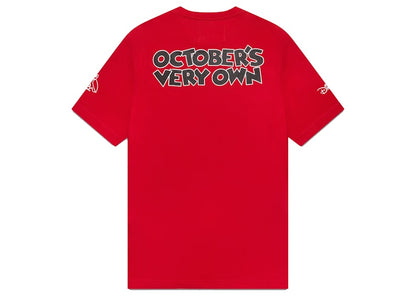 OVO x Disney Mickey "OWLS" T-shirt Red