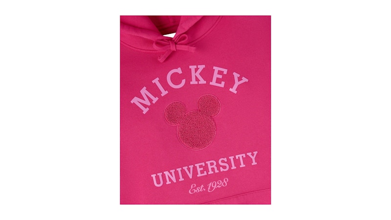 OVO x Disney Valentine's Collegiate Hoodie Fuchsia