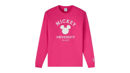 OVO x Disney Valentine's Collegiate Long-Sleeve T-Shirt Fuchsia