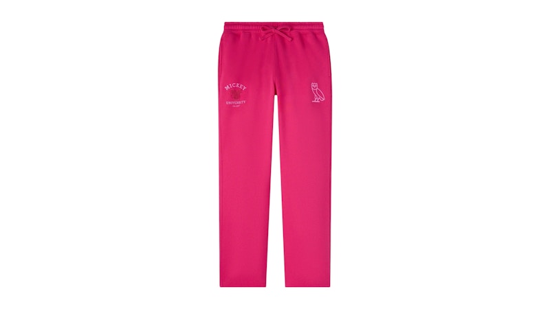 OVO x Disney Valentine's Collegiate Open-Hem Sweatpant Fuchsia