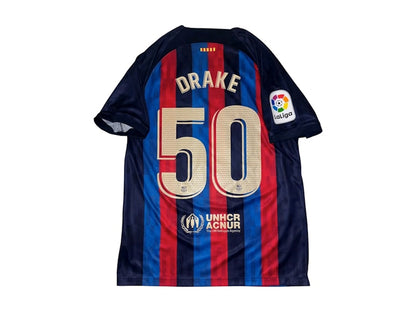 OVO x FC Barcelona Friends & Family Exclusive Drake Jersey Blue