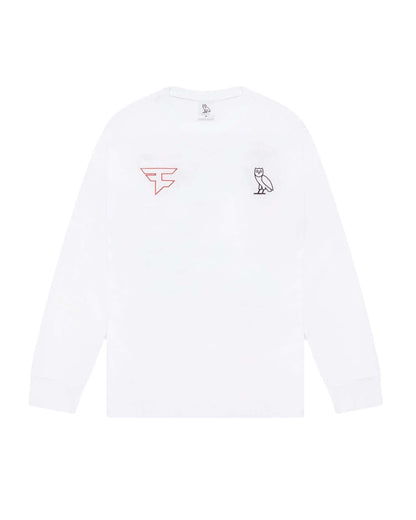 OVO x Faze Clan New Athletes Longsleeve T-Shirt White