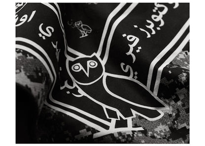 OVO x Flandana Monogram Bandana Black