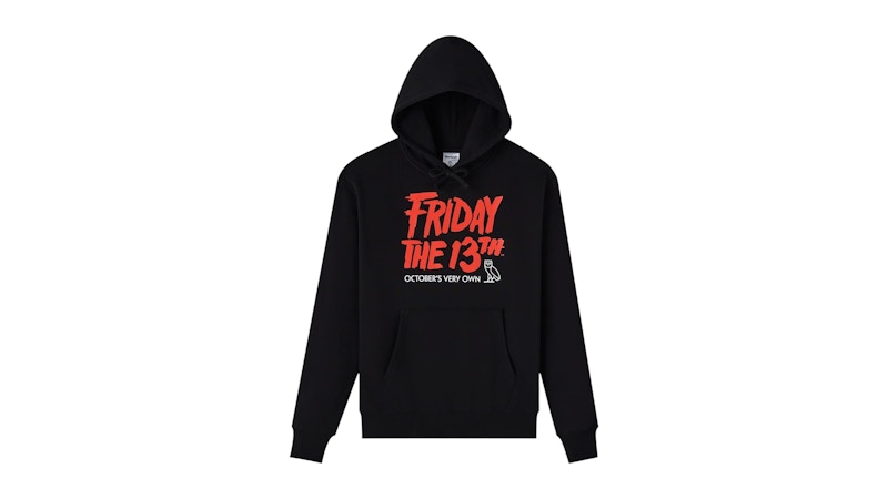 OVO x Friday The 13th Mask Hoodie Black