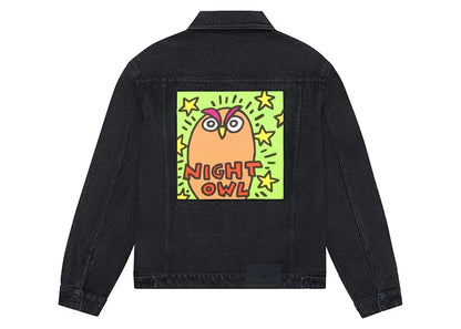 OVO x Keith Haring Denim Trucker Jacket Washed Black