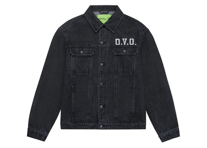 OVO x Keith Haring Denim Trucker Jacket Washed Black