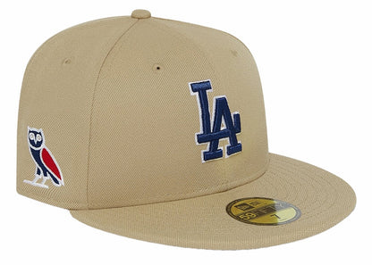 OVO x MLB LA Dodgers New Era Hat Tan