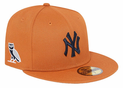 OVO x MLB New York Yankees New Era Hat Orange