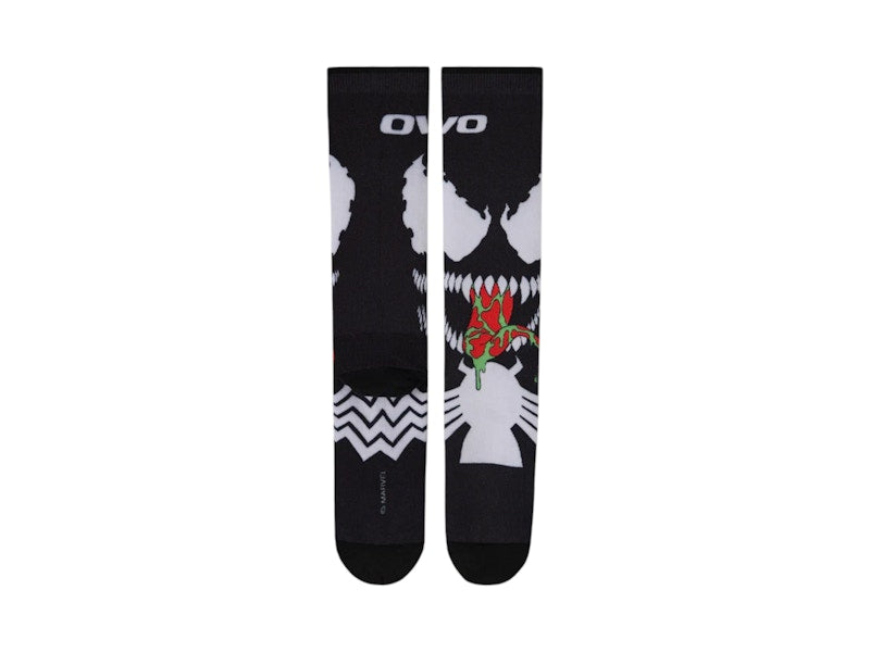 OVO x Marvel Venom Socks Black