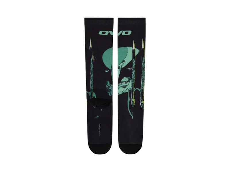 OVO x Marvel Wolverine Socks Black