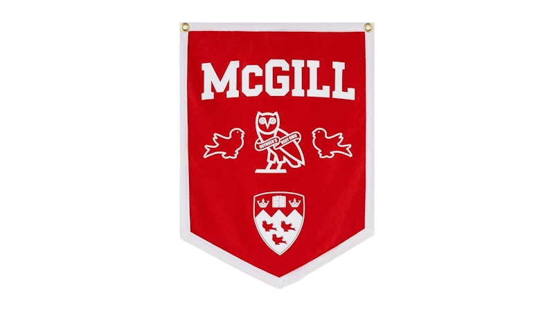 OVO x McGill University Banner Red