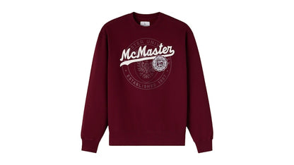 OVO x McMaster University Crewneck Burgundy
