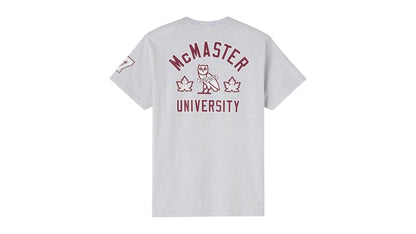 OVO x McMaster University Marauders T-shirt Ash Heather Grey