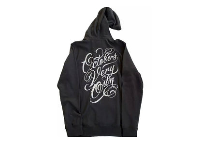 OVO x Mister Cartoon Script The Grove LA Exclusive Hoodie Black