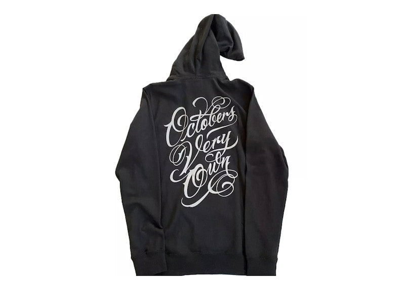 OVO x Mister Cartoon Script The Grove LA Exclusive Hoodie Black