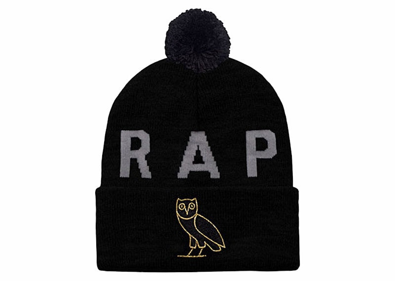 OVO x Mitchell & Ness Raptors Beanie Black
