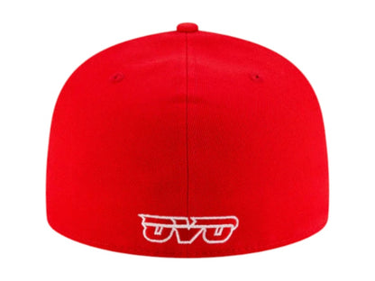 OVO x NBA Atlanta Hawks 59Fifty Fitted Hat Red/White/Black