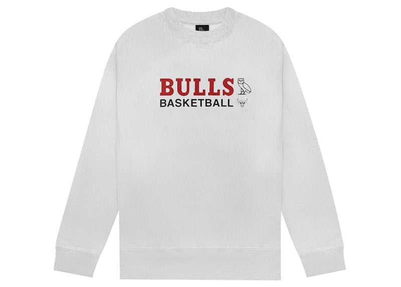 OVO x NBA Bulls Crewneck Heather Grey