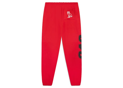OVO x NBA Bulls Fleece Pant Red