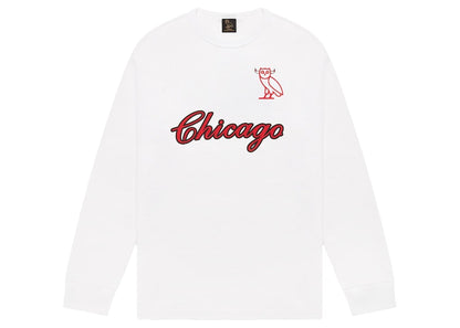 OVO x NBA Bulls L/S T-shirt White