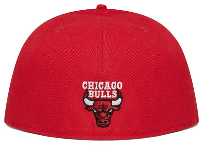 OVO x NBA Bulls New Era 59Fifty Fitted Hat Red