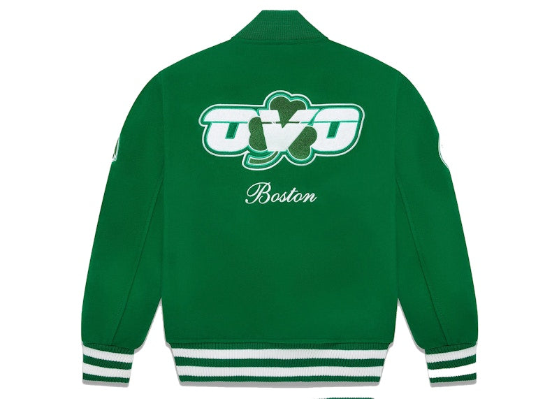 OVO x NBA Celtics Varsity Jacket Green