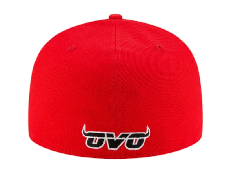 OVO x NBA Chicago Bulls 59Fifty Fitted Cap Red/White