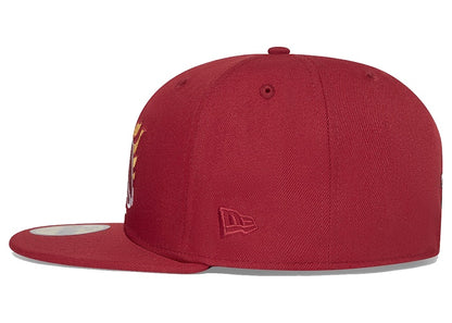 OVO x NBA Heat New Era 59Fifty Fitted Hat Red