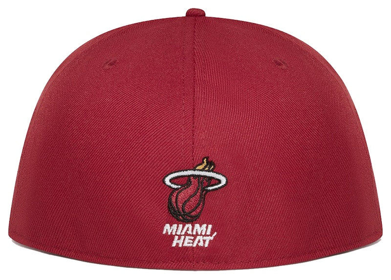 OVO x NBA Heat New Era 59Fifty Fitted Hat Red