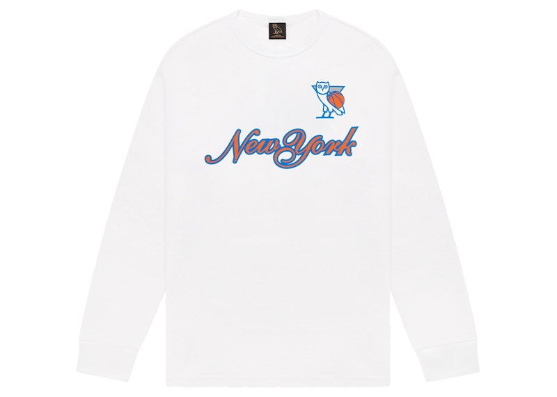 OVO x NBA Knicks L/S T-shirt White