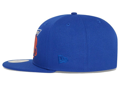 OVO x NBA Knicks New Era 59Fifty Fitted Hat Blue