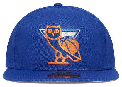 OVO x NBA Knicks New Era 59Fifty Fitted Hat Blue