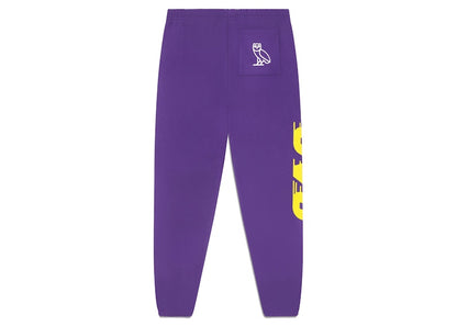 OVO x NBA Lakers Fleece Pant Purple