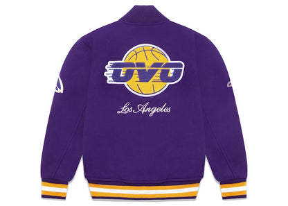 OVO x NBA Lakers Varsity Jacket Purple