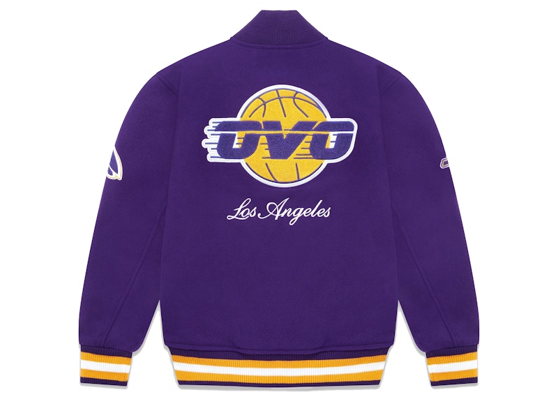 OVO x NBA Lakers Varsity Jacket Purple