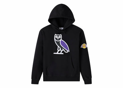 OVO x NBA Los Angeles Lakers OG Owl Hoodie Black